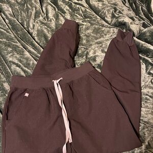 Black figs scrub pants